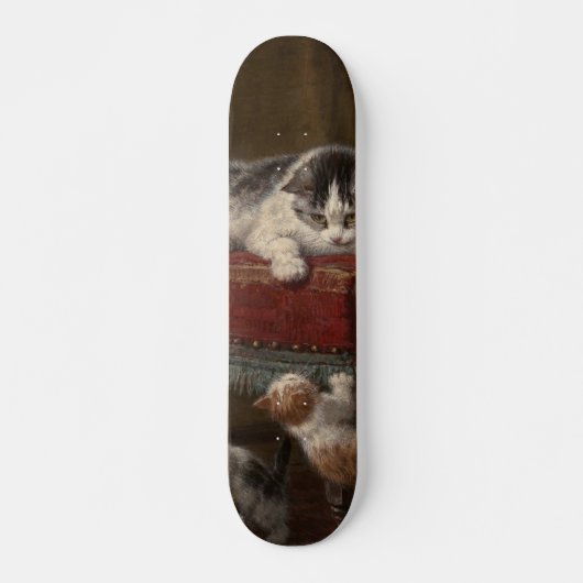 Katten en schilderijen persoonlijk skateboard (Voorkant)