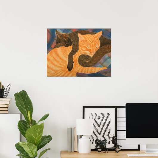 Katten en spelden poster (Thuiskantoor)