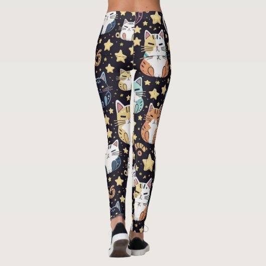katten en sterren leggings (Achterkant)