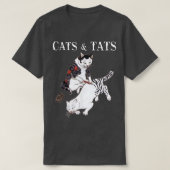 Katten en T-shirts katten tattoo T-shirt C (Design voorkant)
