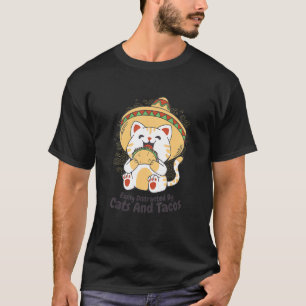 Katten en taco's Kitten Mexicaans eten T-shirt