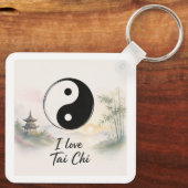 Katten en Tai Chi Sleutelhanger (Achterkant)