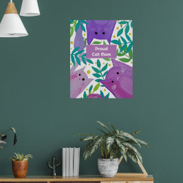 Katten en takken van katten Proud Poster