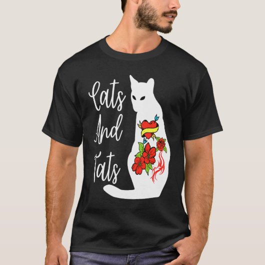 Katten en Tatoeages 3 T-shirt (Voorkant)