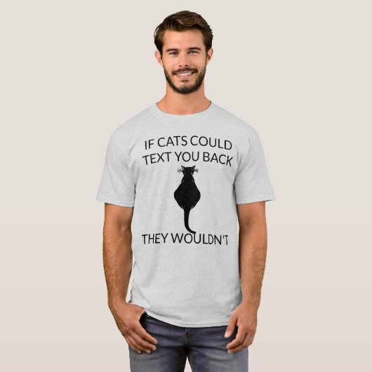 Katten en tekst T-shirt (Voorkant volledig)