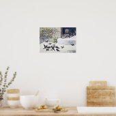 Katten en Tuinvogels Poster (Keuken)