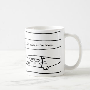 Katten en vensterjaloezieën - Funny Cat Coffee Mok