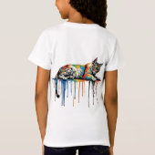 Katten en verf t-shirt (Achterkant)