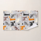 Katten en verfdrukken bad handdoek (Handdoek)