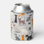 Katten en verfdrukken blikjeskoeler (Blikje Voorkant)