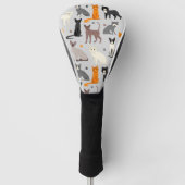 Katten en verfdrukken golfheadcover (Voorkant)