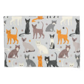 Katten en verfdrukken kussensloop (Voorkant)