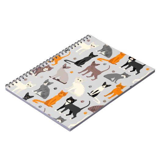 Katten en verfdrukken notitieboek (Linkerzijde)