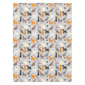 Katten en verfdrukken tafelkleed (Voorkant)