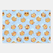 Katten en verfdrukken Verpakkingspapierset Inpakpapier Vel (Voorkant 3)