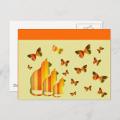 Katten en vlinders briefkaart (Voorkant / Achterkant)