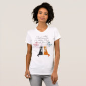 Katten en vlinders verwachten T-shirt (Voorkant volledig)