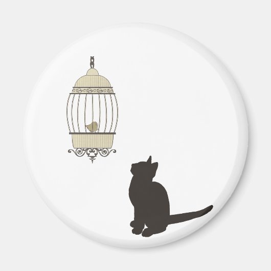 Katten en vogels magneet (Voorkant)