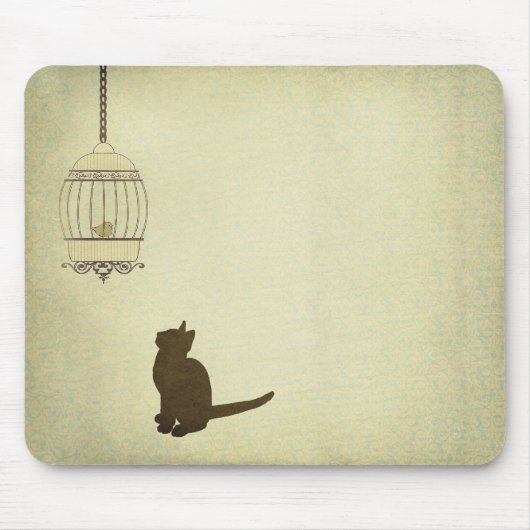 Katten en vogels muismat (Voorkant)