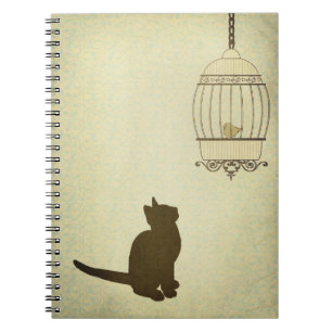 Katten en vogels notitieboek
