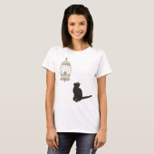 Katten en vogels t-shirt (Voorkant volledig)