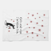 Katten en Wijn Feline Fijne Wijn Pun met Kat Theedoek (Horizontaal)