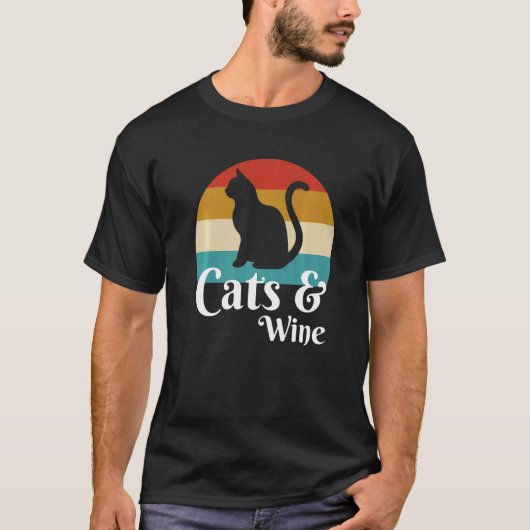 Katten En Wijn Wijn T-shirt (Voorkant)