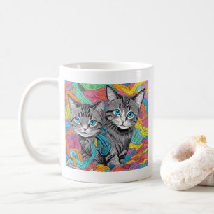 Katten en wol koffiemok