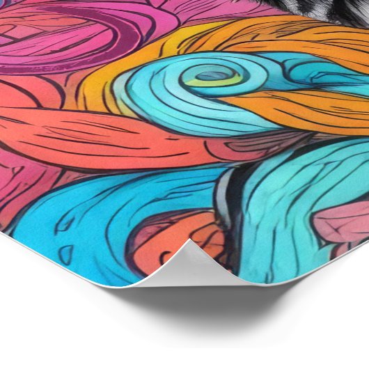 Katten en wol poster (Hoek)