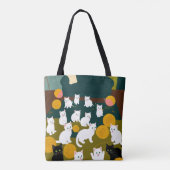 Katten en wol tote bag (Achterkant)