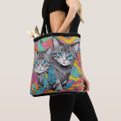 Katten en wol tote bag (Dichtbij)