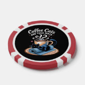 Katten en yogamatten Grappige Kattenyoga Poker Chips (Enkel)
