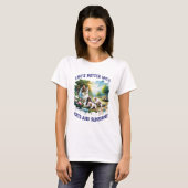 Katten en zonneschijn Vrouwen Wit T-shirt (Voorkant volledig)