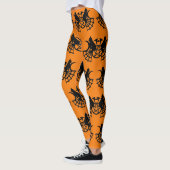 Katten en zwarte katten Halloween Leggings Party p (Links)