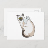 Katten engelenvleugels briefkaart (Voorkant / Achterkant)