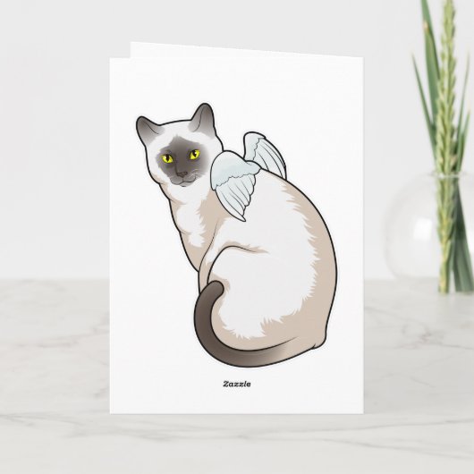 Katten engelenvleugels kaart (Achterkant)