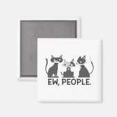 Katten, Ew, Mensen Magneet (Voorkant / Achterkant)