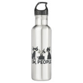 Katten, Ew, Mensen Waterfles (Voorkant)