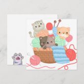 Katten Feestdagenkaart (Voorkant / Achterkant)