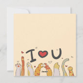 Katten Feestdagenkaart (Achterkant)