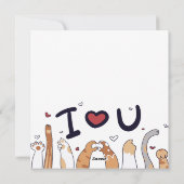 Katten Feestdagenkaart (Achterkant)