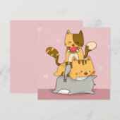 Katten Feestdagenkaart (Voorkant / Achterkant)