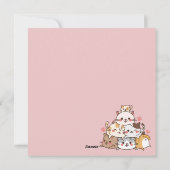 Katten Feestdagenkaart (Achterkant)