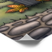 Katten feesten op najaarsdag poster (Hoek)