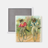 Katten fietsen magneet (Voorkant / Achterkant)