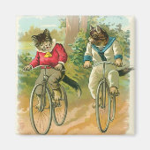 Katten fietsen magneet (Voorkant)