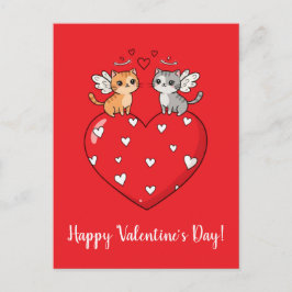 Katten, fijne Valentijnsdag! Briefkaart
