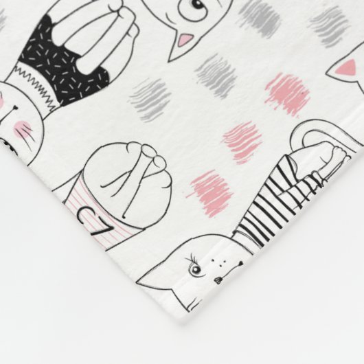 Katten Fleece Blanket Deken (Hoek)