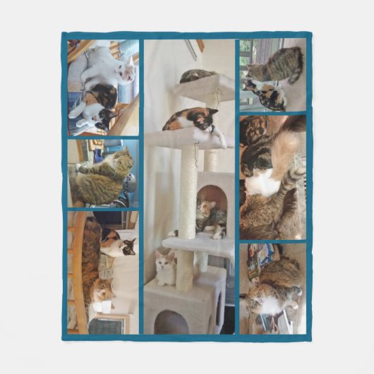 Katten Fleece Blanket Deken (Voorkant)