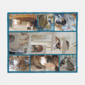 Katten Fleece Blanket Deken (Voorkant (Horizontaal))